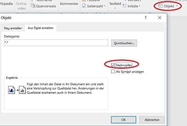PowerPoint-mit-Word-verknüpfen