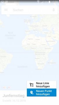 Google My Maps Karte einzeichnen