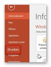 PowerPoint virtuell drucken