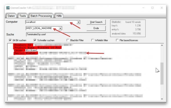 Windows10_Key_auslesen Windows 10 Key
