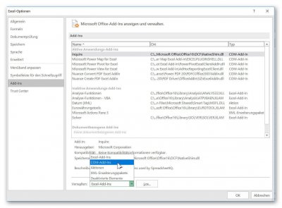Excel Com Add-Ins