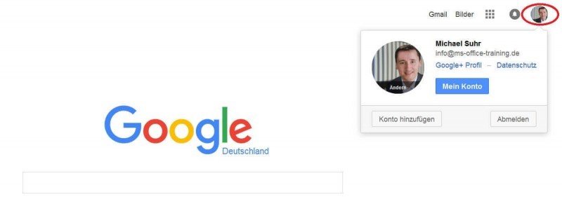 Google Login prüfen
