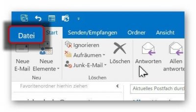 Outlook Optionen aufrufen Outlook Optionen aufrufen