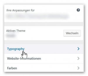 WP Typografie