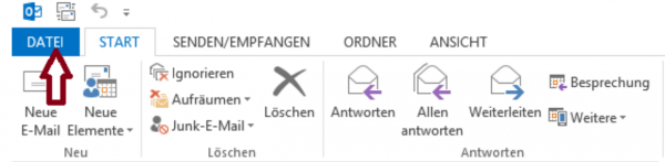 Abwesenheits-Assistent in Outlook