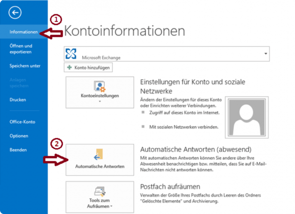 Outlook-Automatische Antworten