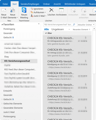1. E-Mails markieren 1. E-Mails markieren