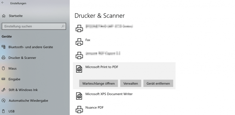 Virtuellen Drucker in Windows 10 aktivieren Virtuellen Drucker in Windows 10 aktivieren