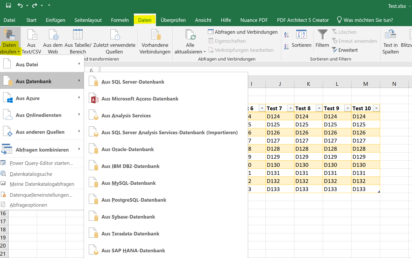 Excel 2019 - Datenabfragen