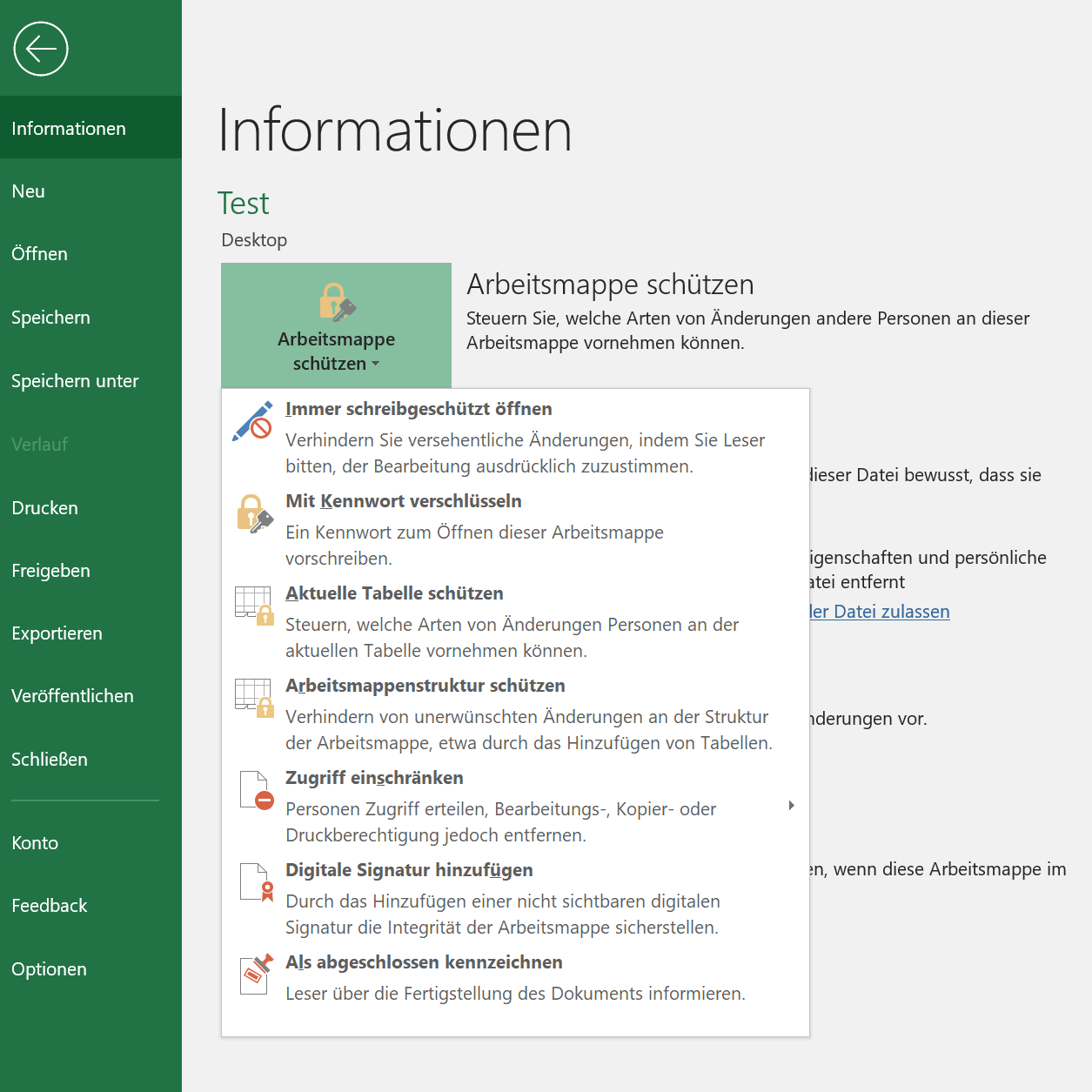 Excel 2019 Optionen - Ansicht 2
