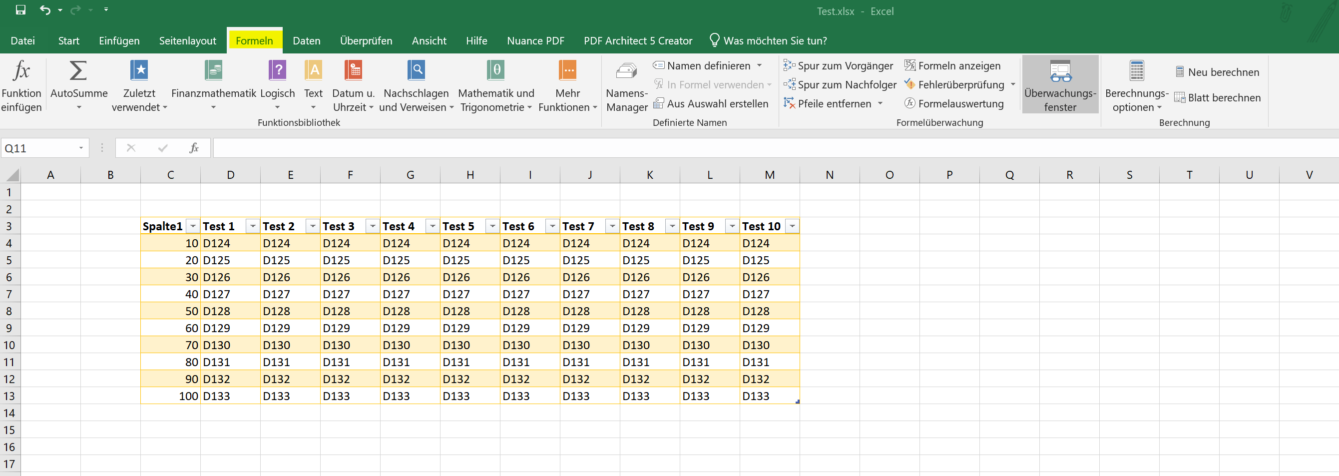Excel 2019 - Reiter - Übersicht 1