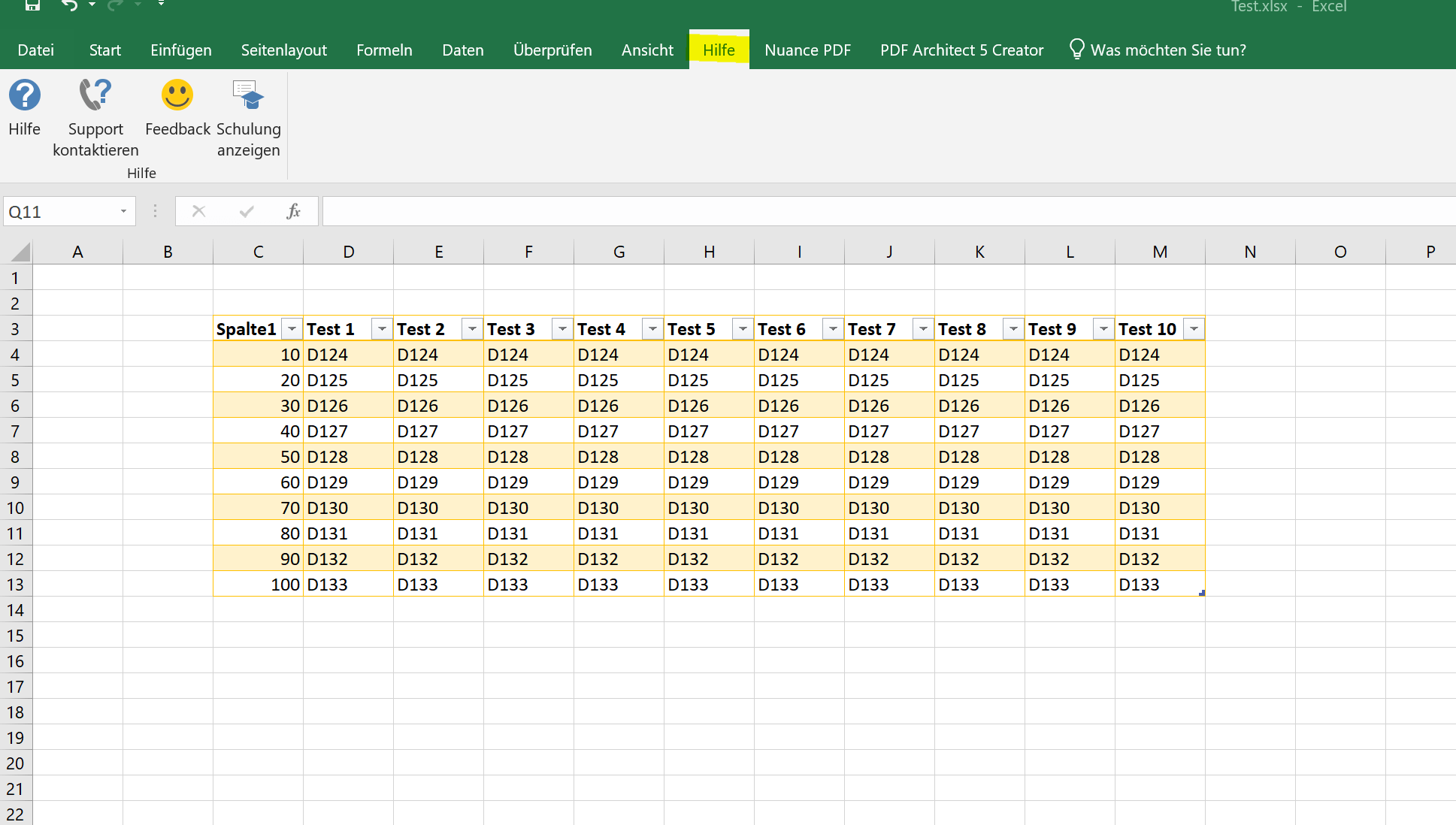Excel 2019 - Reiter - Übersicht 2
