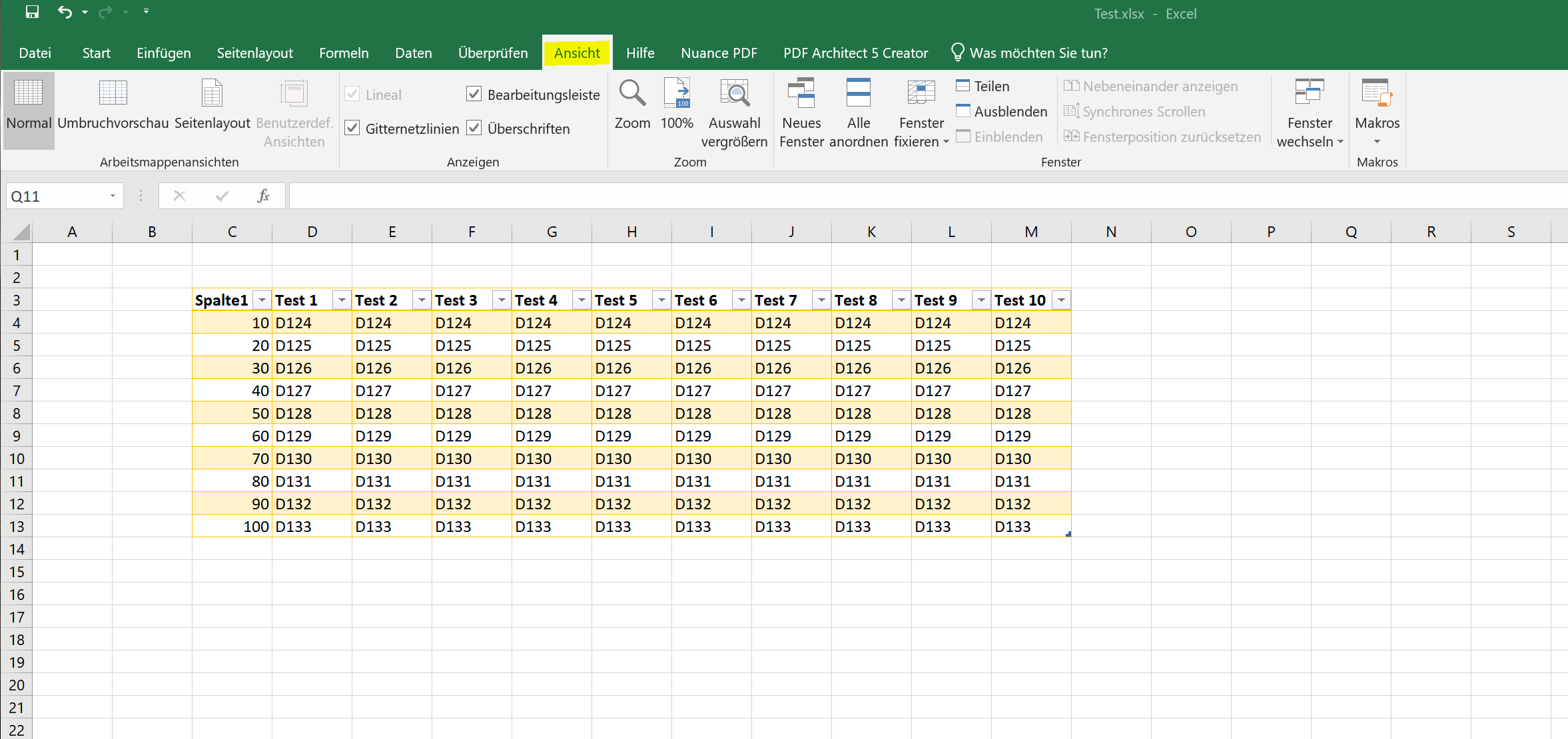 Excel 2019 - Reiter - Übersicht 3