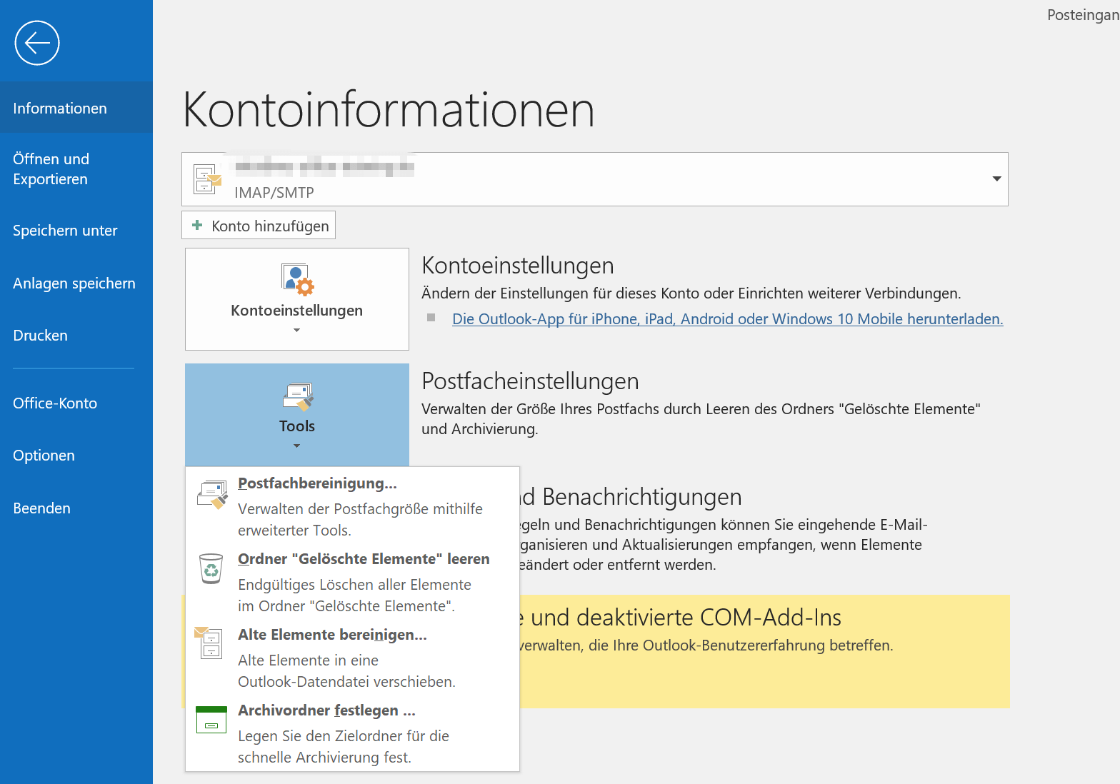 Outlook 2019 Ansicht 7