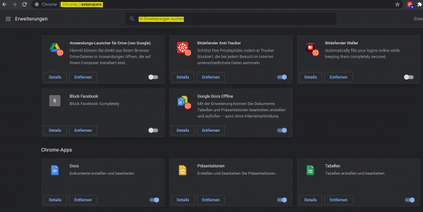Browser-Erweiterungen-Google-Chrome