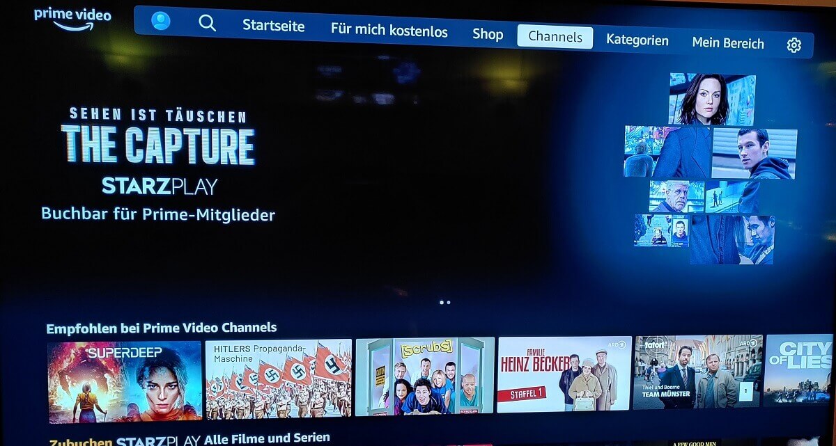 4K Fire TV MAX - Channels Uebersicht