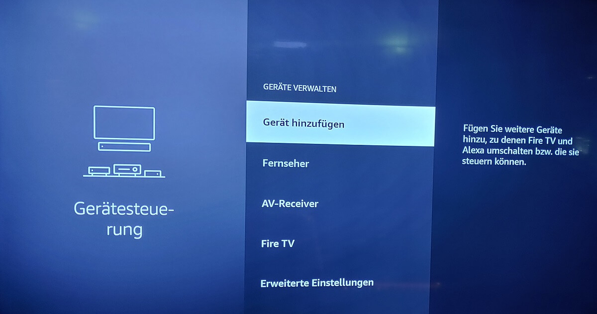4K Fire TV MAX - Geraetesteuerung