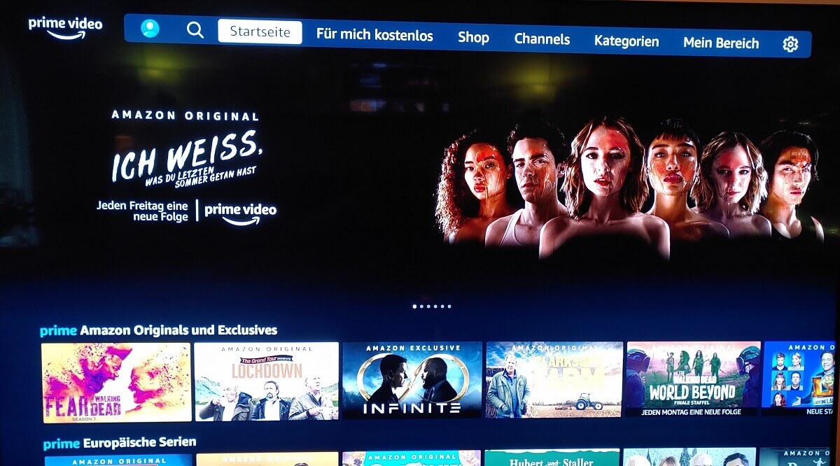 4K Fire TV MAX - Prime Video Uebersicht