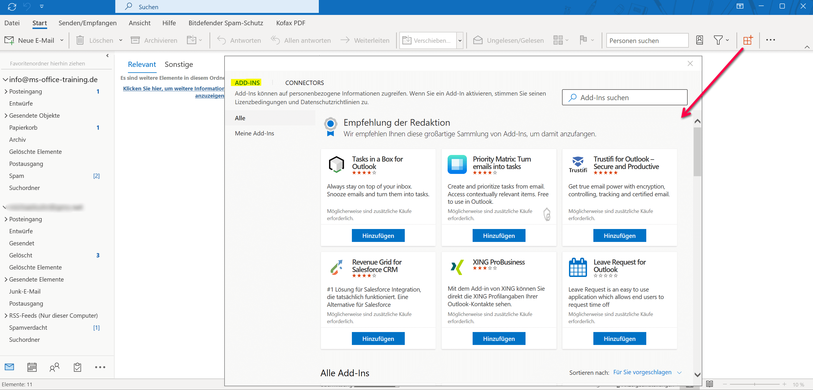 Outlook-2021-AddIns-hinzufuegen