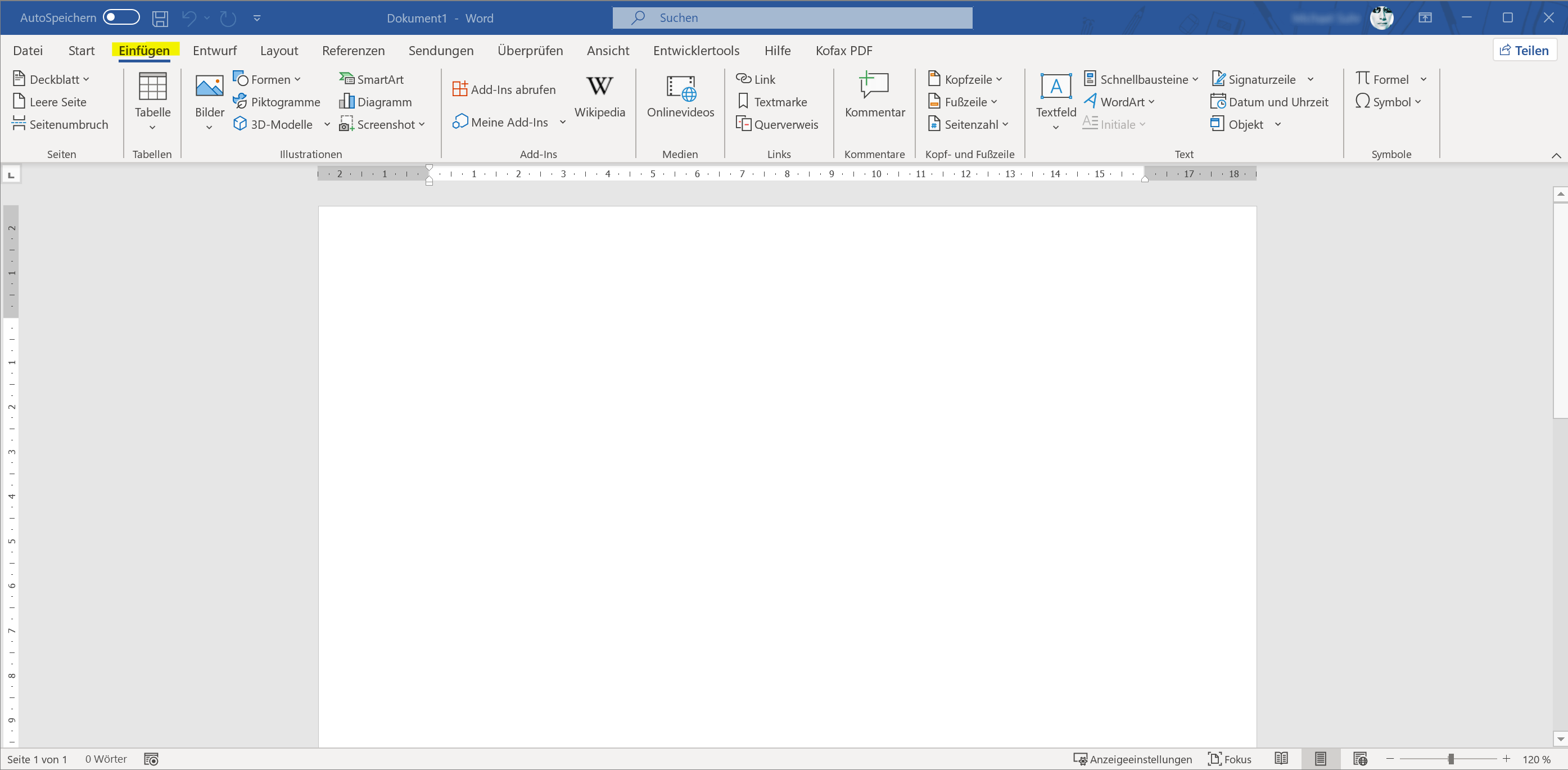 Word 2021 - Register Einfuegen