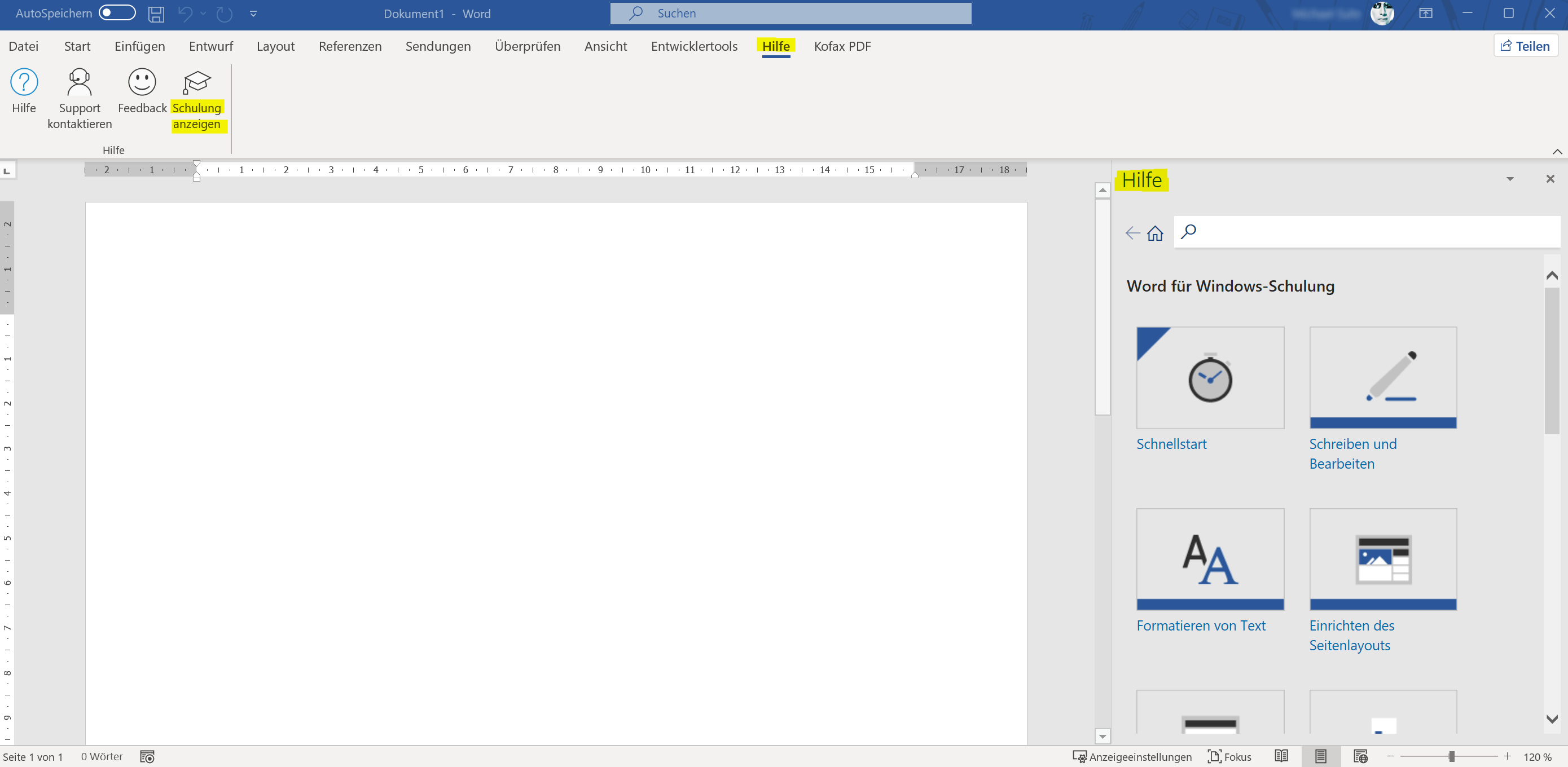 Word 2021 - Register Hilfe