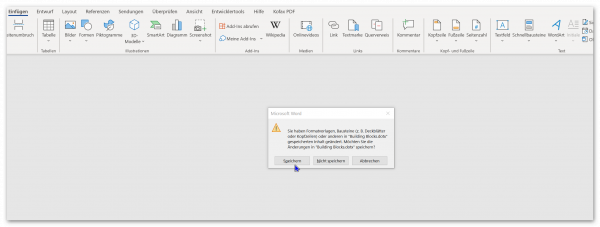 Eigene Textbausteine in Word Abb.4