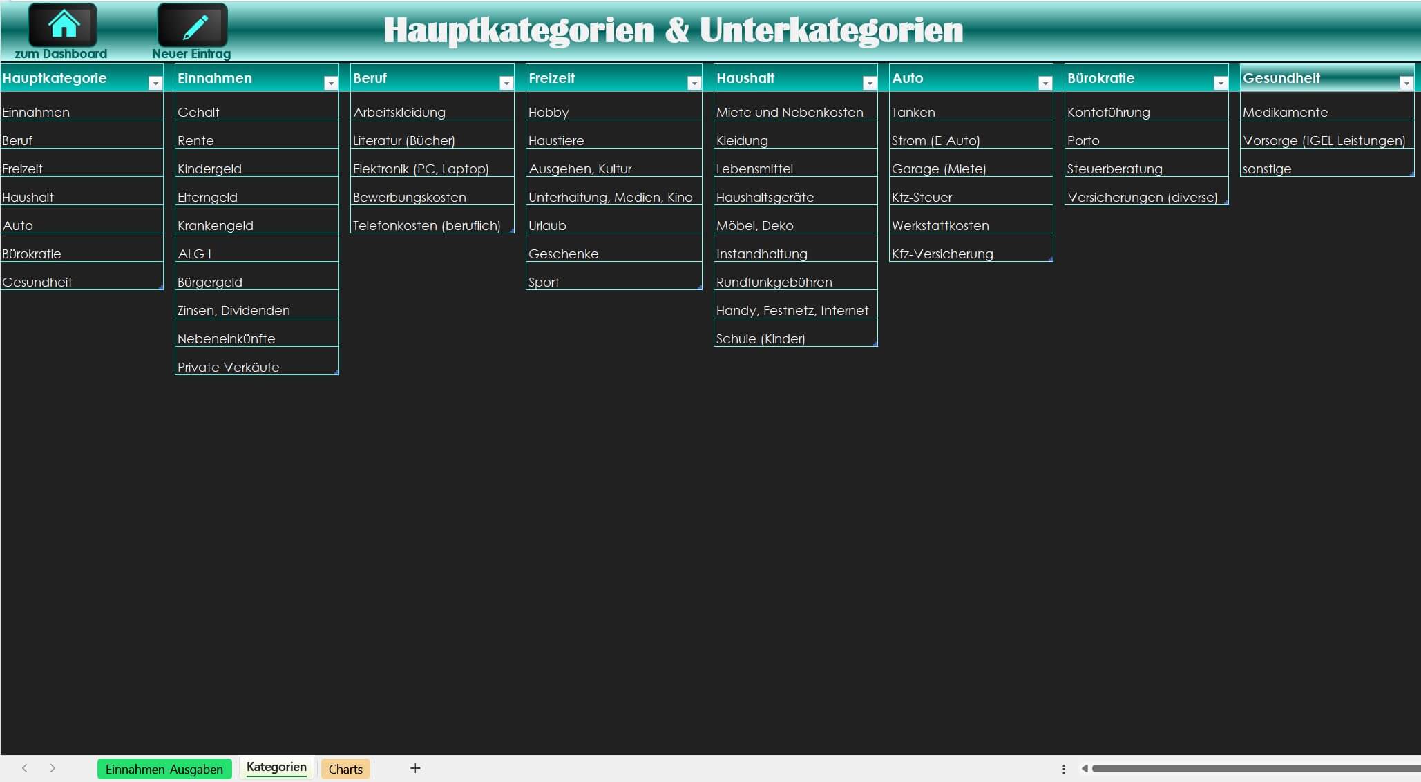 Haushaltsbuch 2025_Black Mint2