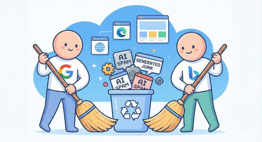 Google & Bing löschen Milliarden KI-Spam-Seiten Google & Bing löschen Milliarden KI-Spam-Seiten