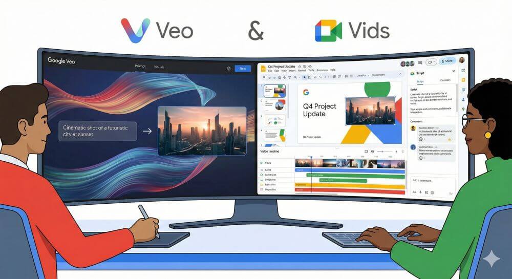 Google Veo und Vids im Duo Google Veo und Vids im Duo