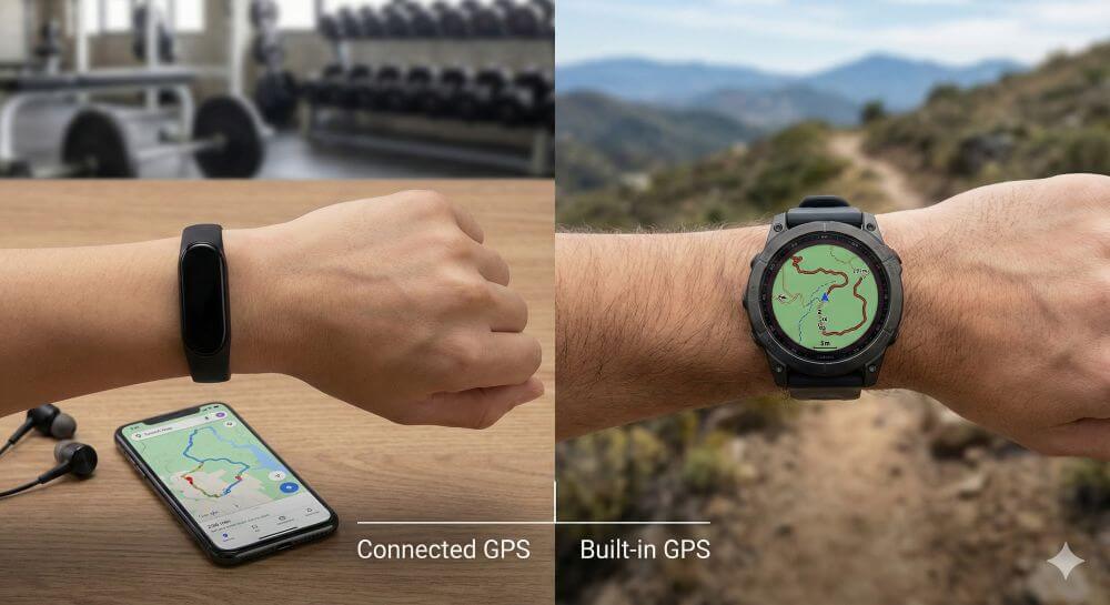 Smartwatch vs. Fitness-Armband Smartwatch vs. Fitness-Armband