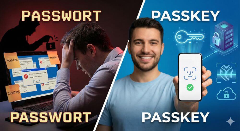 passwort vs. passkey passwort vs. passkey