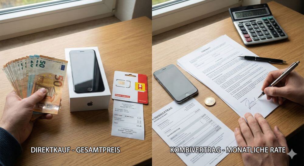 Handy-Finanzierung Vertrag vs. Direktkauf – Der Vergleich Handy-Finanzierung Vertrag vs. Direktkauf - Der Vergleich