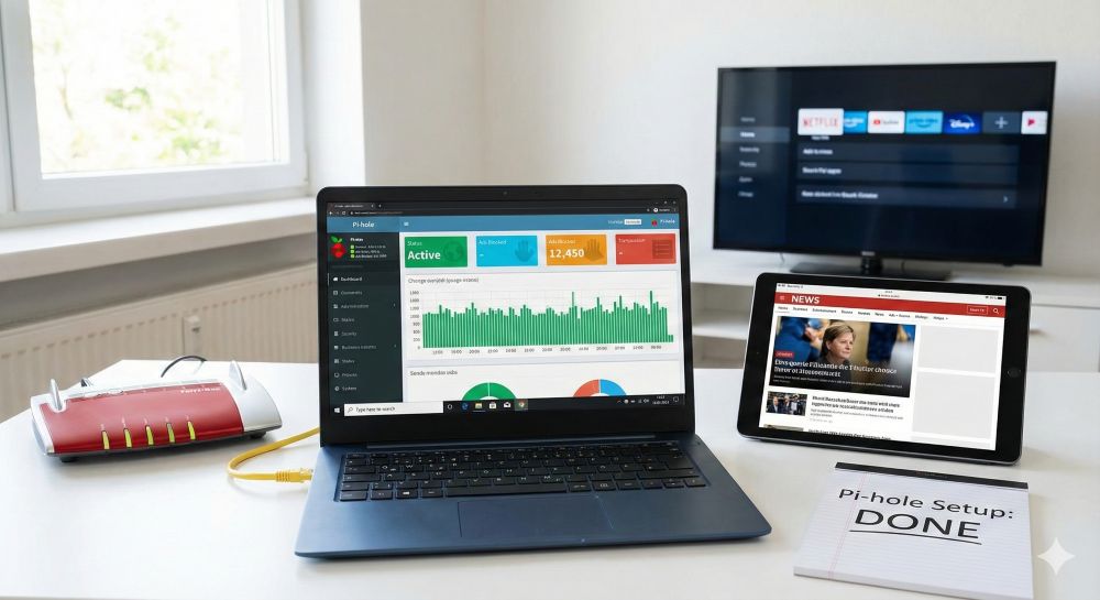 Werbefrei im Heimnetz mit Pi-Hole Werbefrei im Heimnetz mit Pi-Hole
