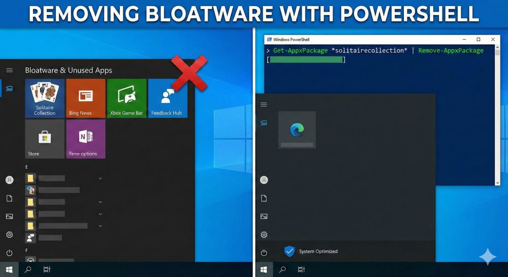 Vorinstallierte Apps mit PowerShell entfernen Vorinstallierte Apps mit PowerShell entfernen