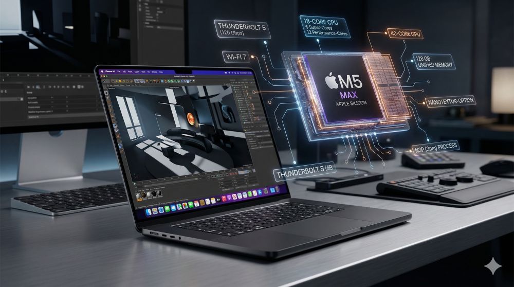 MacBook Pro mit M5 Max MacBook Pro mit M5 Max