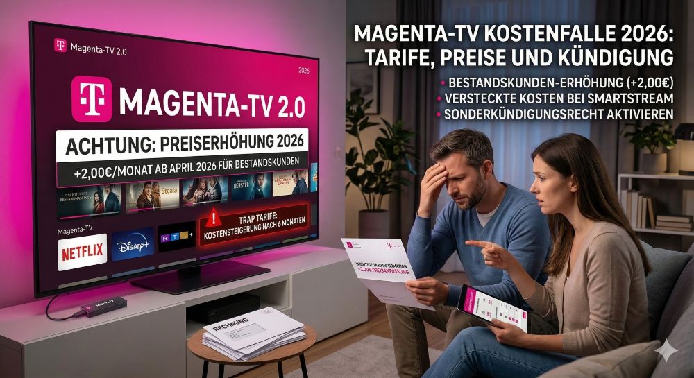 Magenta-TV Kostenfalle 2026 Magenta-TV Kostenfalle 2026