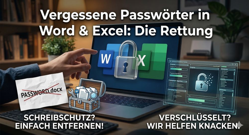 Passwort für Word- und Excel-Dateien vergessen Passwort für Word- und Excel-Dateien vergessen