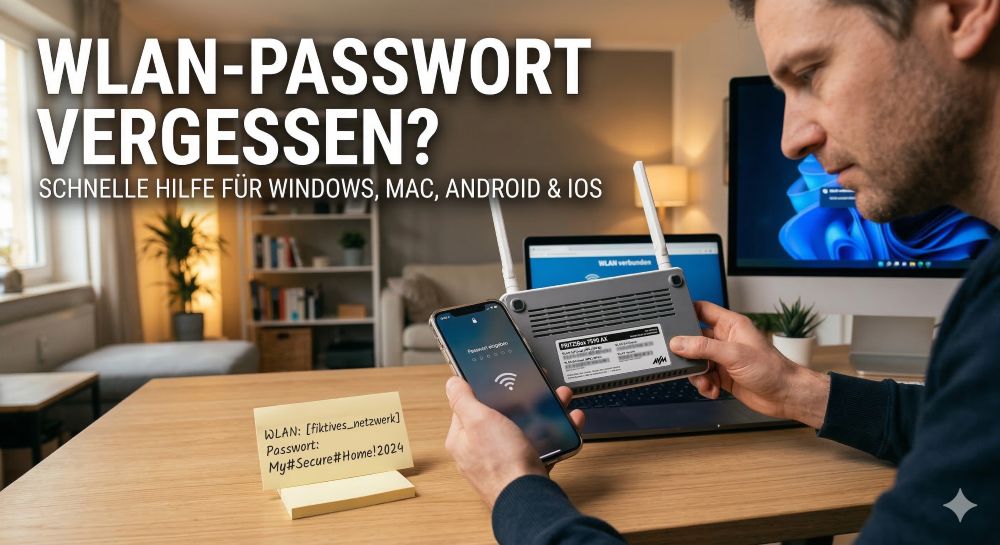 WLAN-Passwort vergessen WLAN-Passwort vergessen - Tutorial