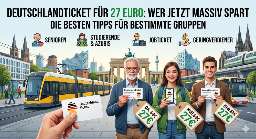 Deutschlandticket für 27 Euro Deutschlandticket für 27 Euro