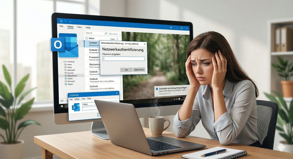 Outlook fragt ständig nach dem Passwort Outlook fragt ständig nach dem Passwort