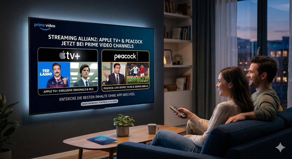 Prime Video vereint Apple und Peacock Prime Video vereint Apple und Peacock