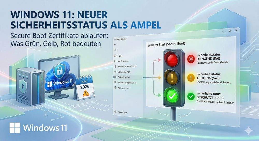 Windows 11 führt neues Ampel-System für den Sicherheitsstatus ein Windows 11 führt neues Ampel-System für den Sicherheitsstatus ein