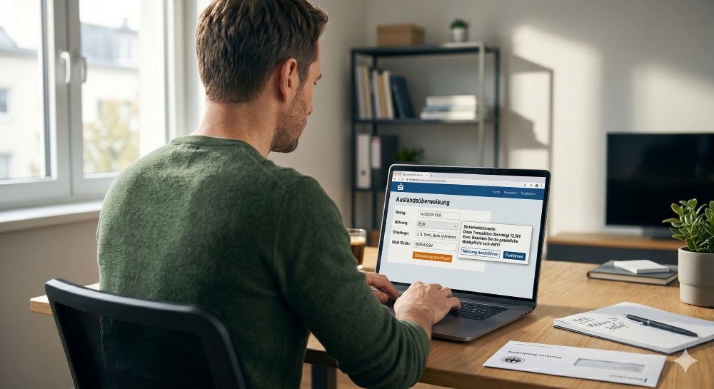 Auslandsueberweisungen ueber 12.500 Euro Auslandsueberweisungen ueber 12.500 Euro
