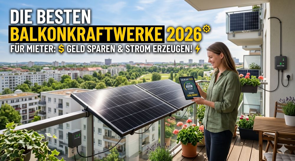 Balkonkraftwerk 2026 Die Top 5 Systeme für Mieter Balkonkraftwerk 2026 Die Top 5 Systeme für Mieter