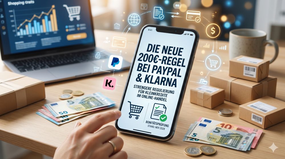 Die neue 200 euro-Regel bei PayPal und Klarna Die neue 200 euro-Regel bei PayPal und Klarna