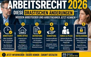 Arbeitsrecht 2026 Diese Änderungen müssen Arbeitgeber und Arbeitnehmer jetzt kennen