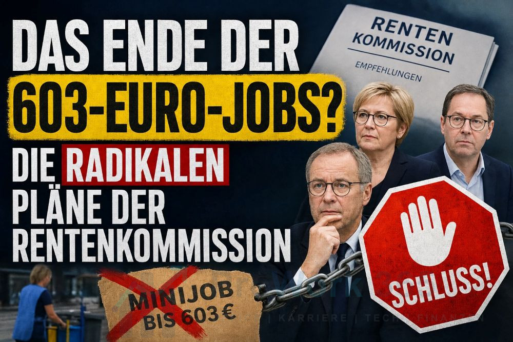 Das Ende der 603-Euro-Jobs Die radikalen Pläne der Rentenkommission Das Ende der 603-Euro-Jobs Die radikalen Pläne der Rentenkommission