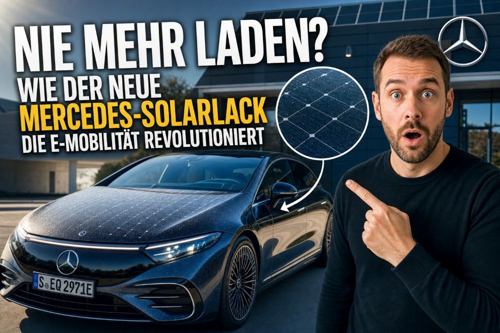 Der neue Mercedes-Solarlack revolutioniert die E-Mobilität Der neue Mercedes-Solarlack revolutioniert die E-Mobilität