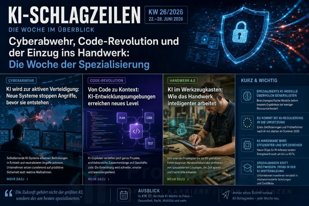 Die Woche der Spezialisierung - Die KI-Schlagzeilen der KW 26