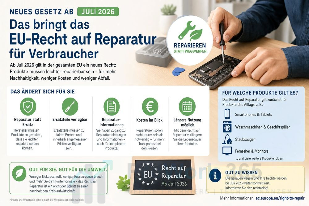 EU-Recht auf Reparatur für Verbraucher EU-Recht auf Reparatur für Verbraucher